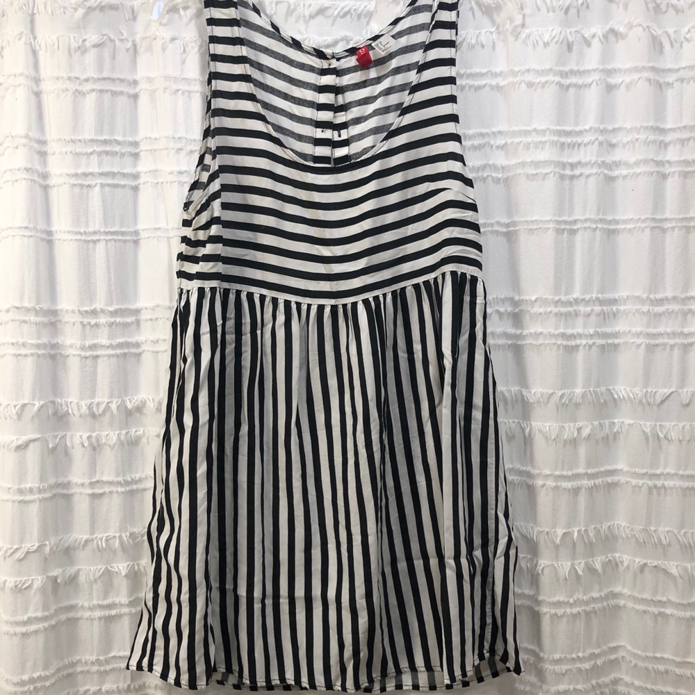 Striped not exactly mini but short dress